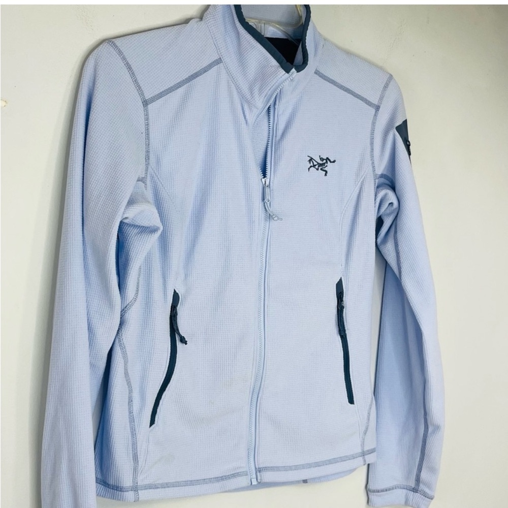 Arc'Teryx Size XS Full Zip Mid Layer Jacket Baby Blue BSB